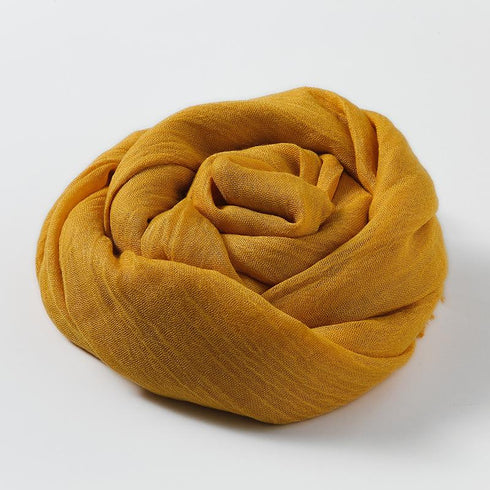 Cotton and linen sunscreen silk scarf small scarf beach long silk scarf